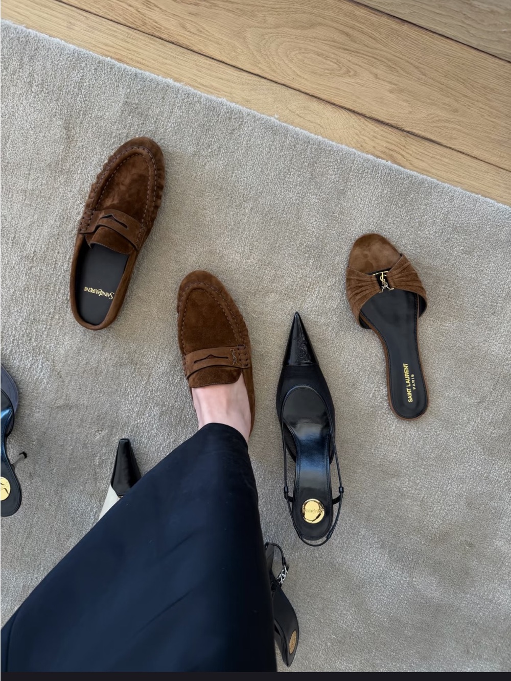 Saint Laurent Le Loafer suede slippers It38 - Picture 8 of 12